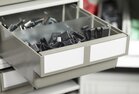 Treston shelf bin with Rebox logo