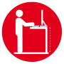 Ergonomics despite fixed workstations